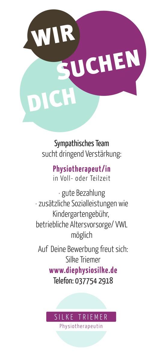 Wir suchen dich - Anzeige Personal 2021